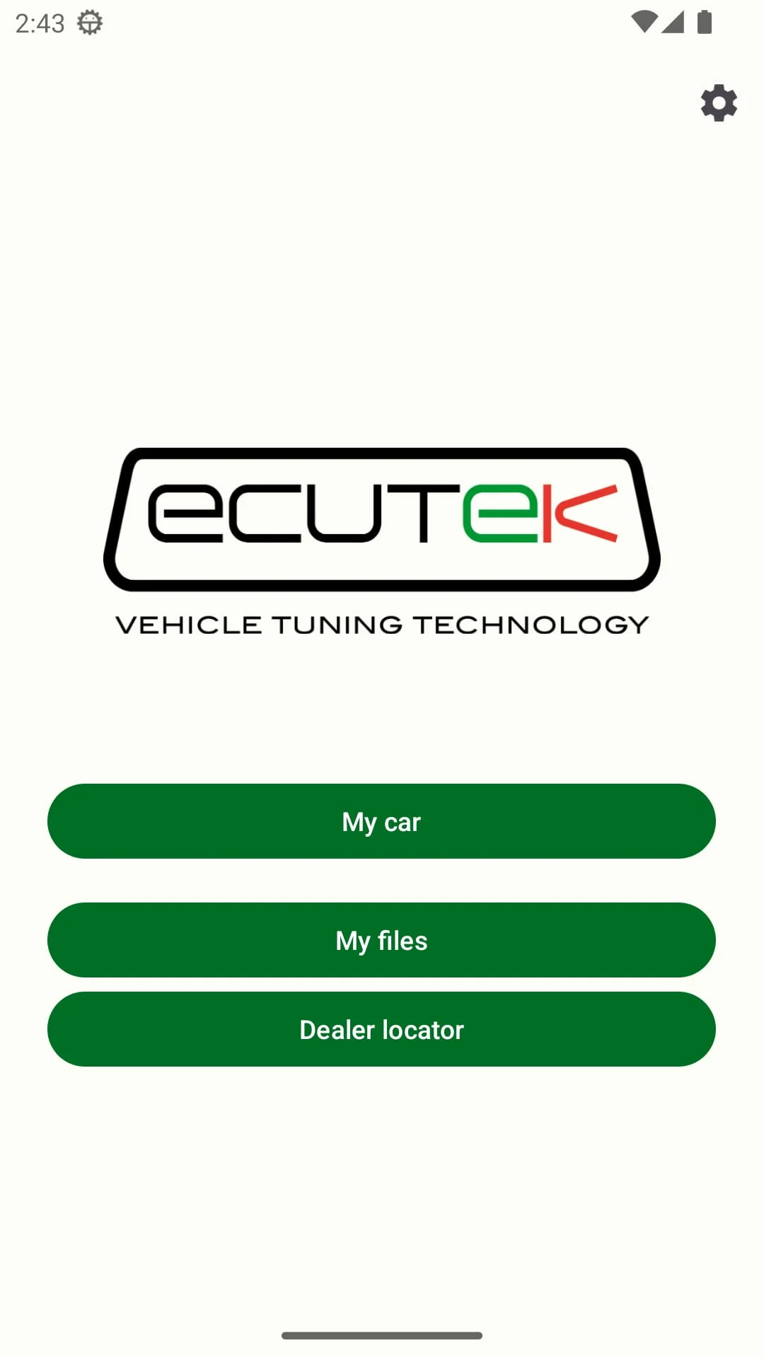 ECU Connect Screenshot 1