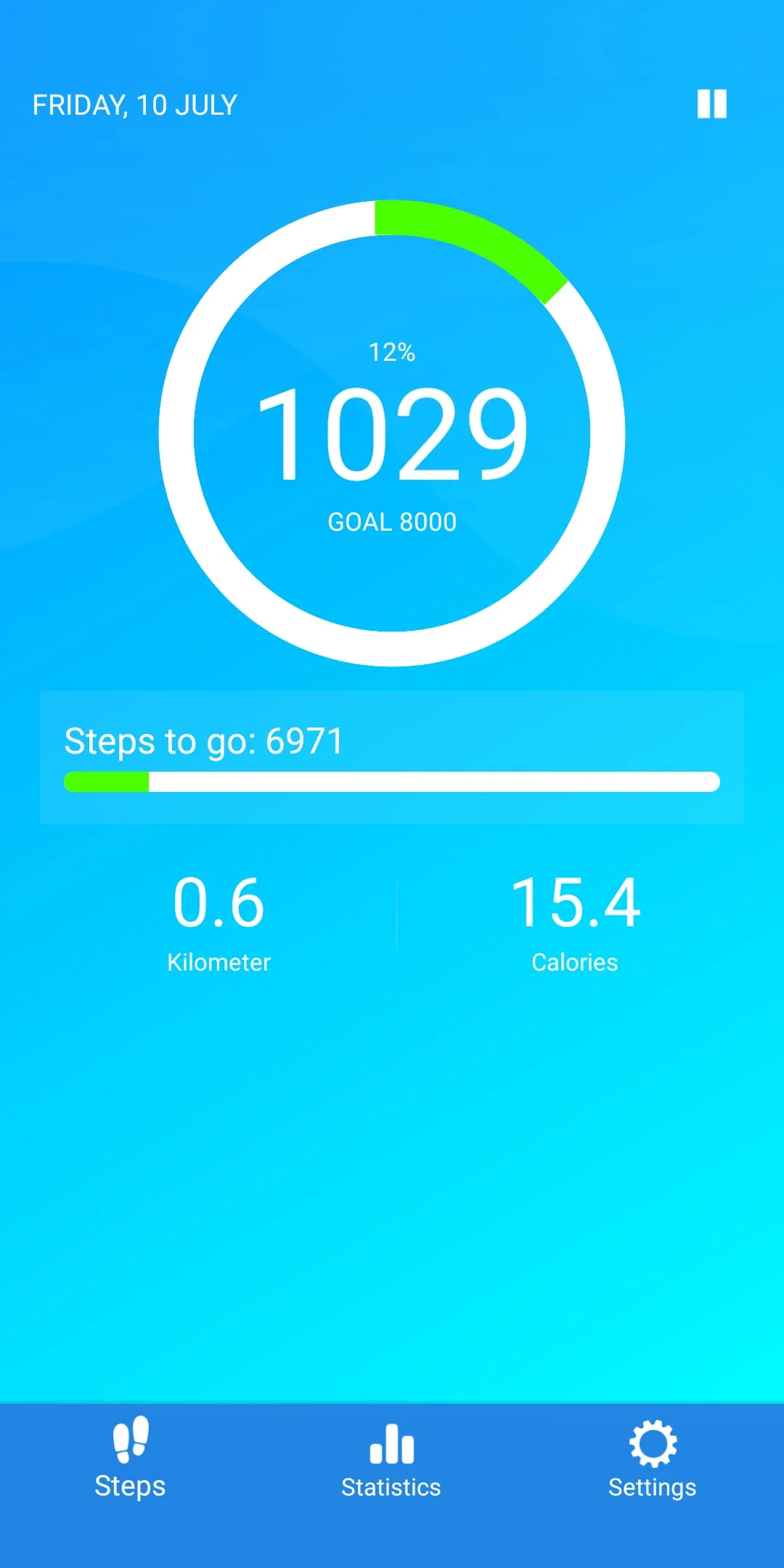 Pedometer - steps counter Screenshot 1