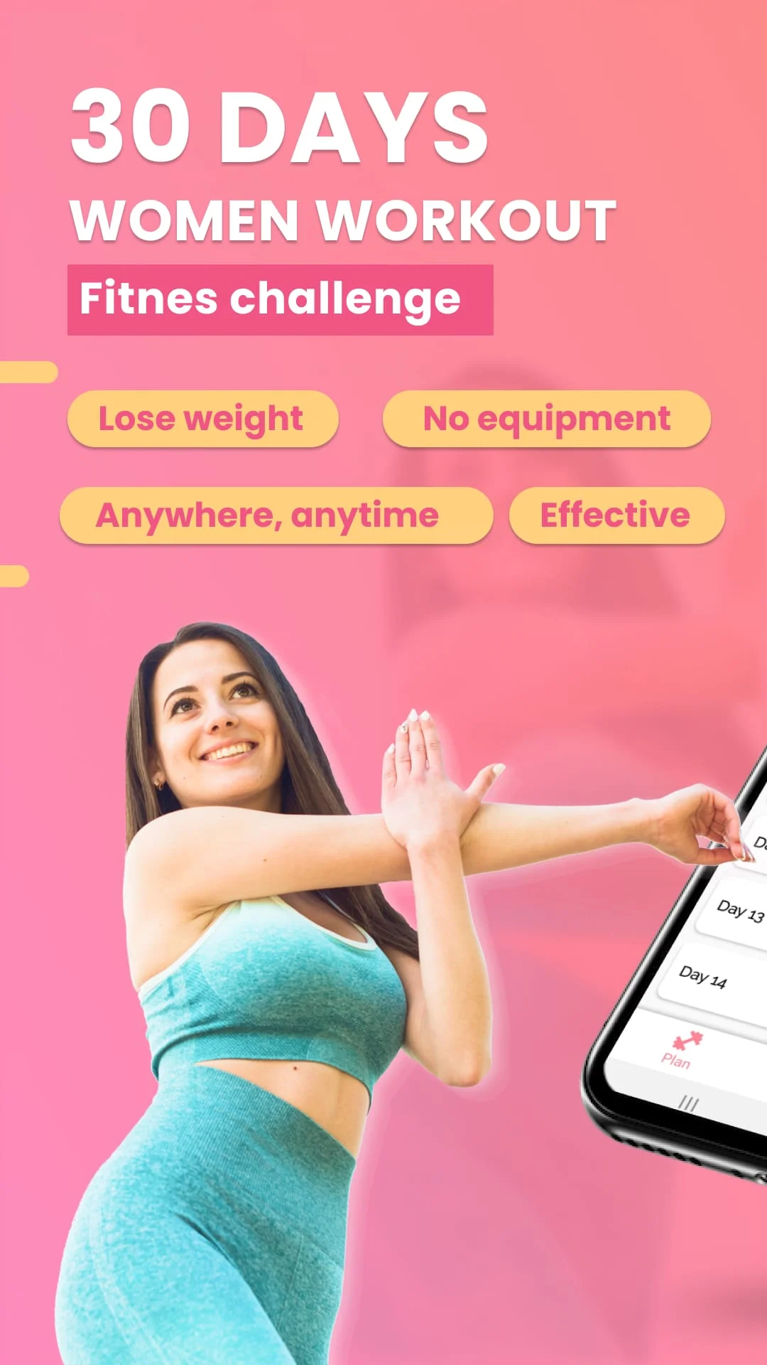 30 Days Women Workout Fitness Screenshot 1