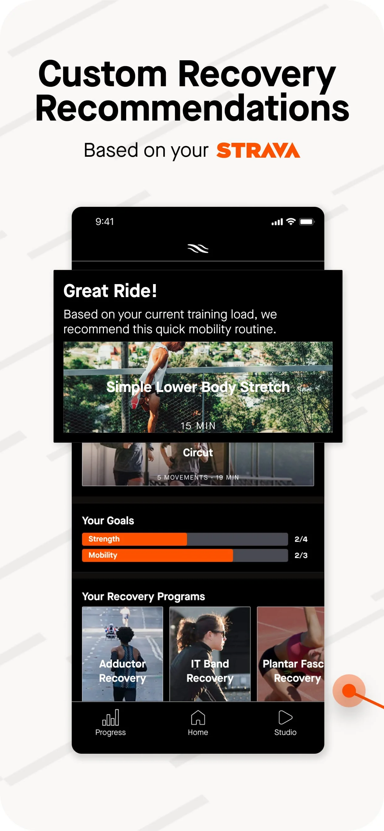 Recover Athletics Screenshot 1