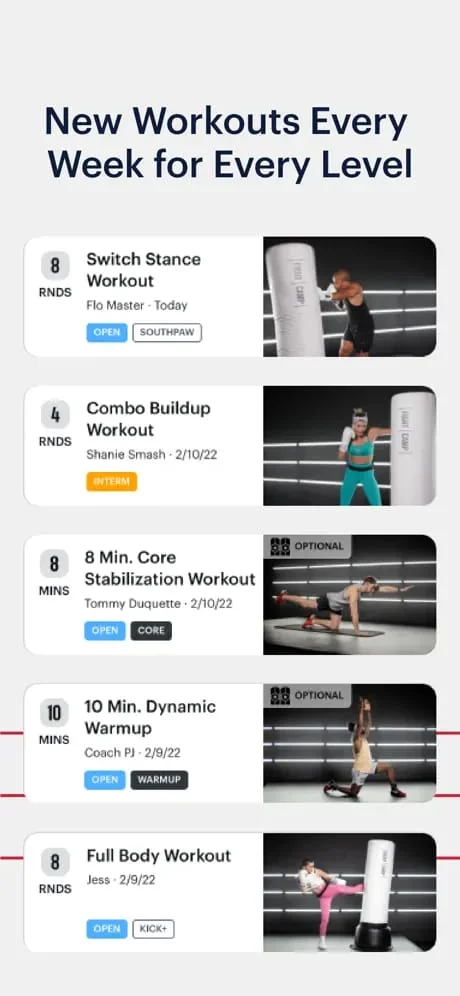 FightCamp Home Boxing Workouts Screenshot 3