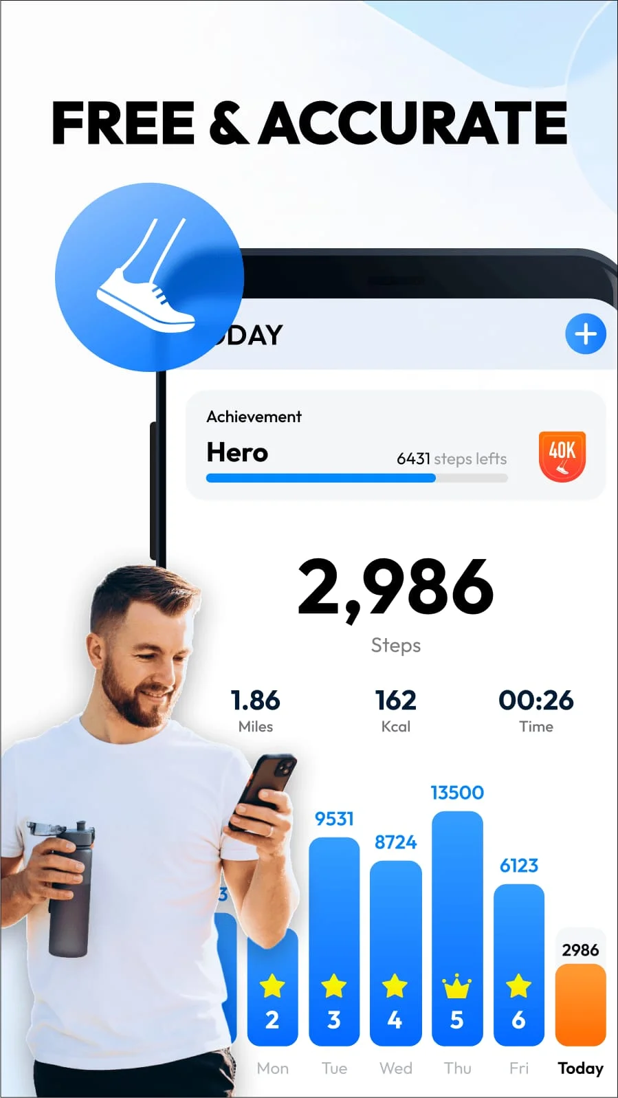 Pedometer - Step Counter Screenshot 2