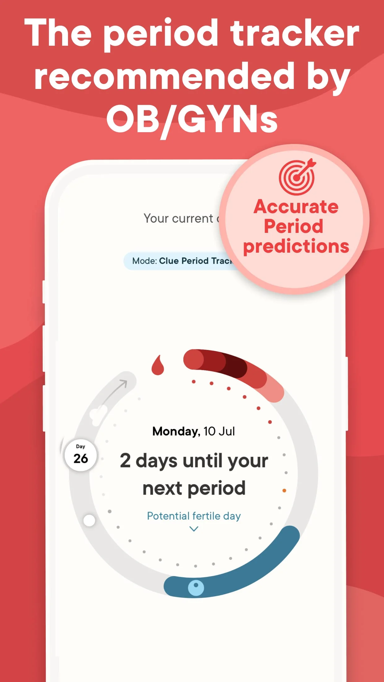 Clue Period & Cycle Tracker Screenshot 1