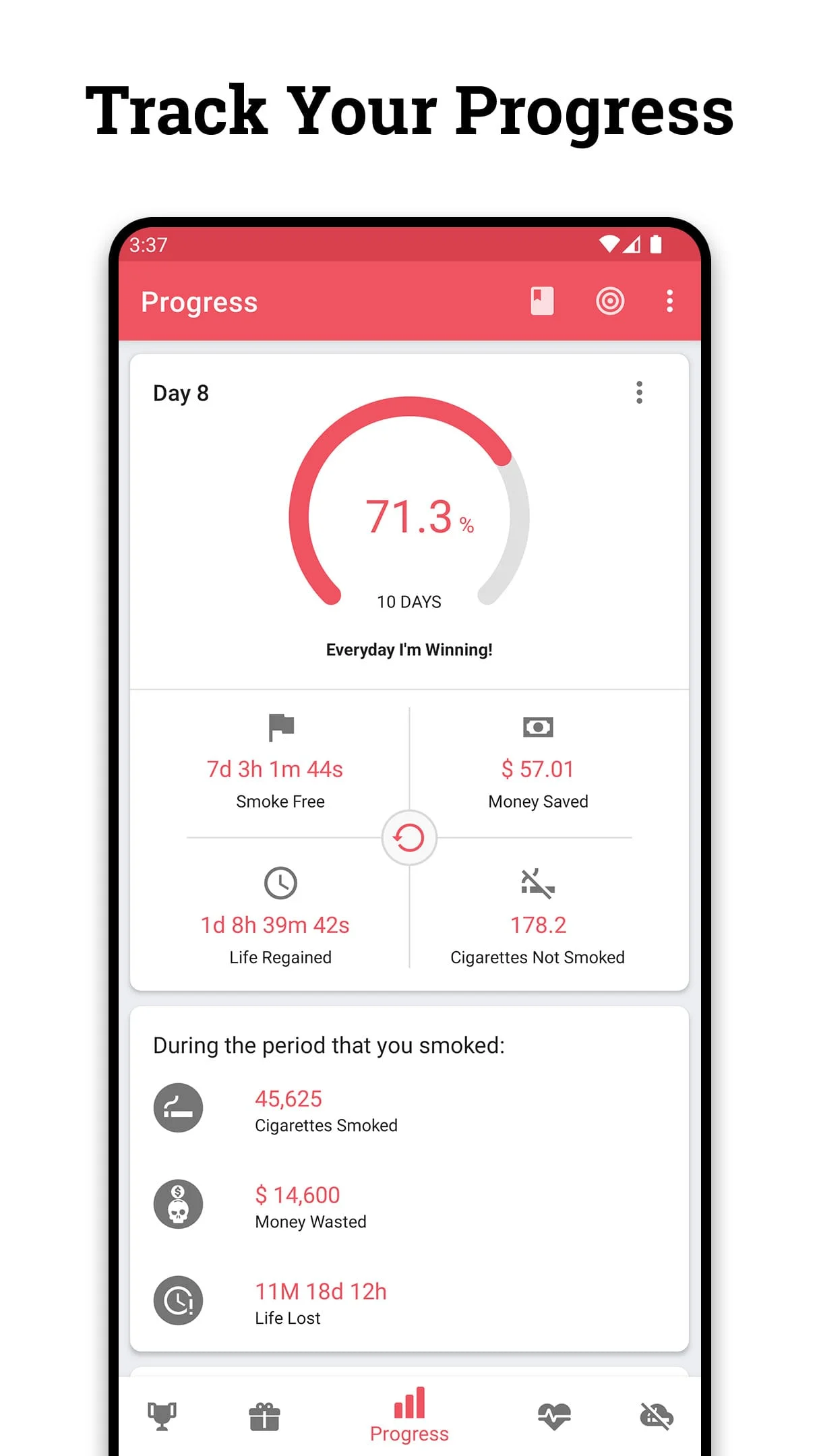 Quit Tracker: Stop Smoking Screenshot 2