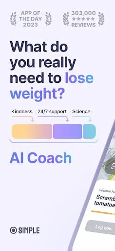 Simple: Weight Loss Coach Screenshot 1
