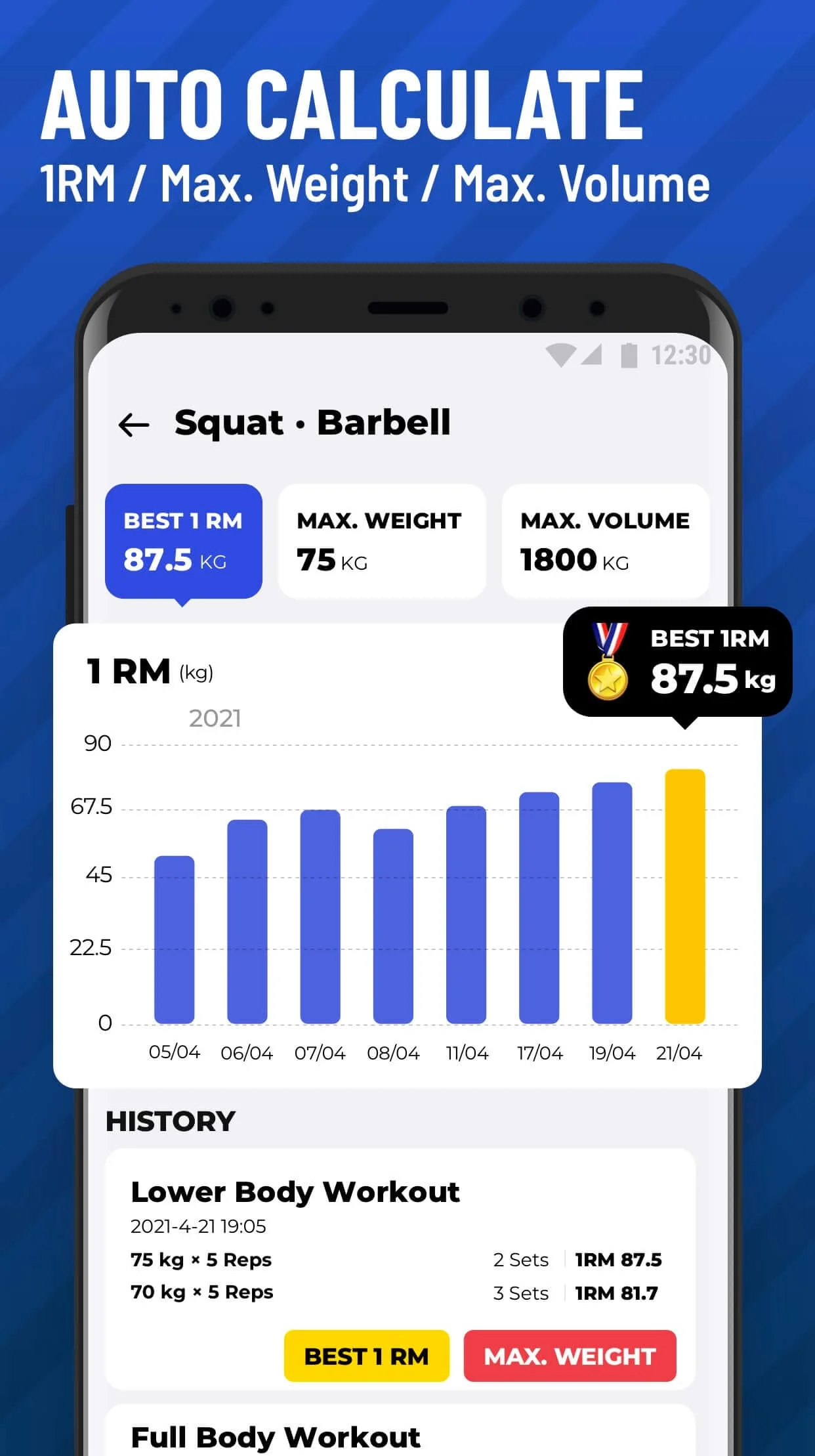 Gym Workout Tracker: Gym Log Screenshot 3