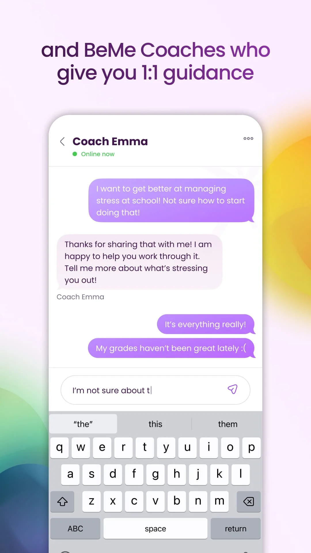 BeMe: Teen Mental Health Screenshot 4