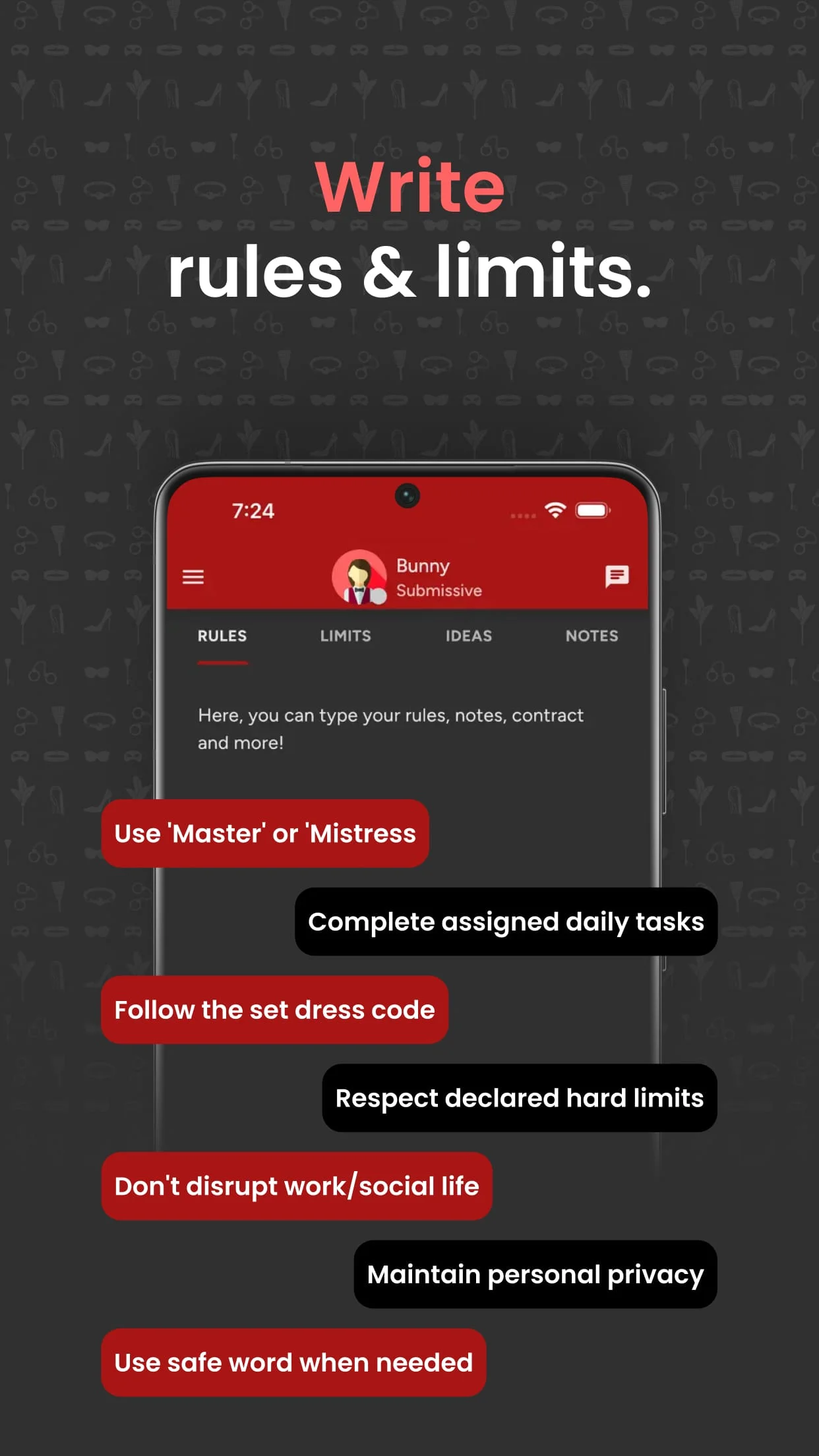 Obedience: BDSM habit tracker Screenshot 4