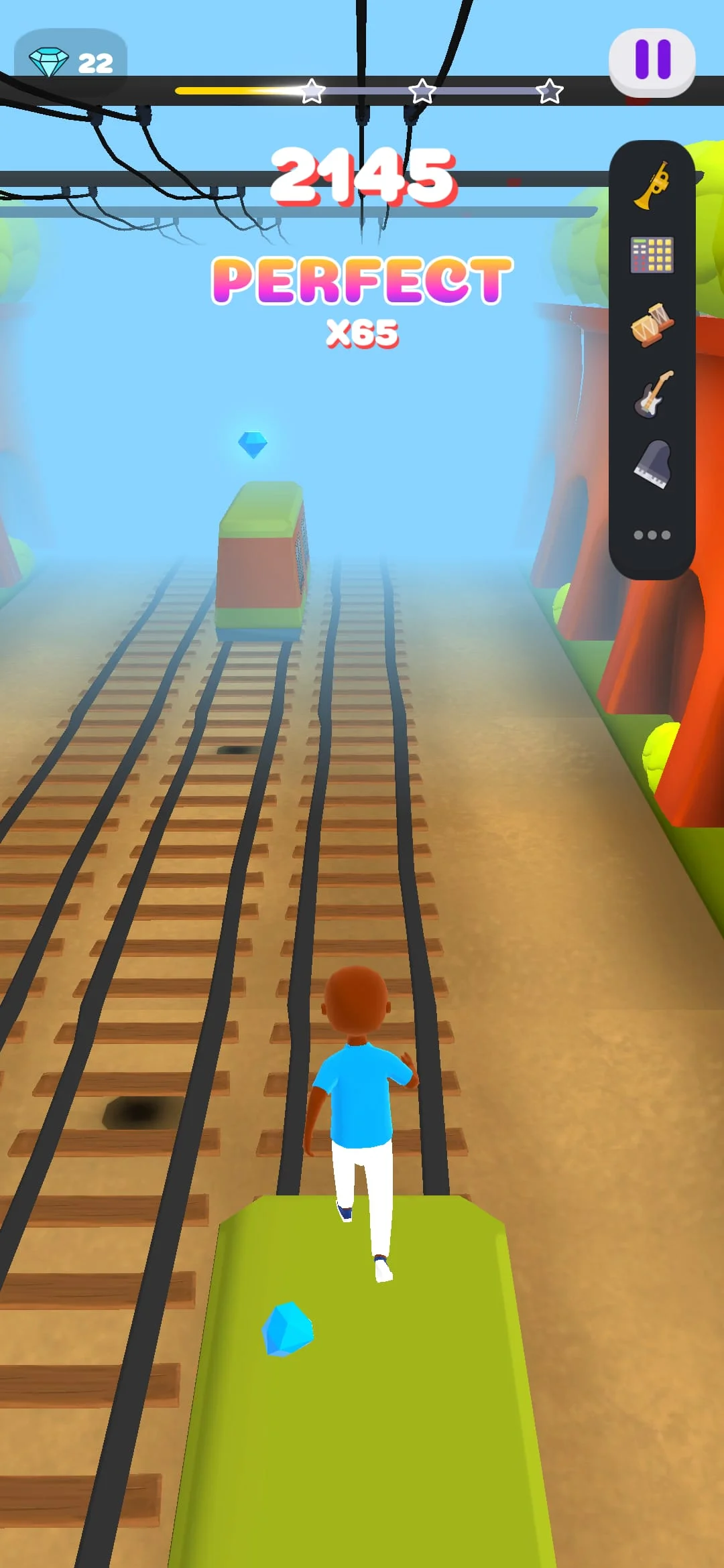 Melody Run - Cute Popcat Music Screenshot 3