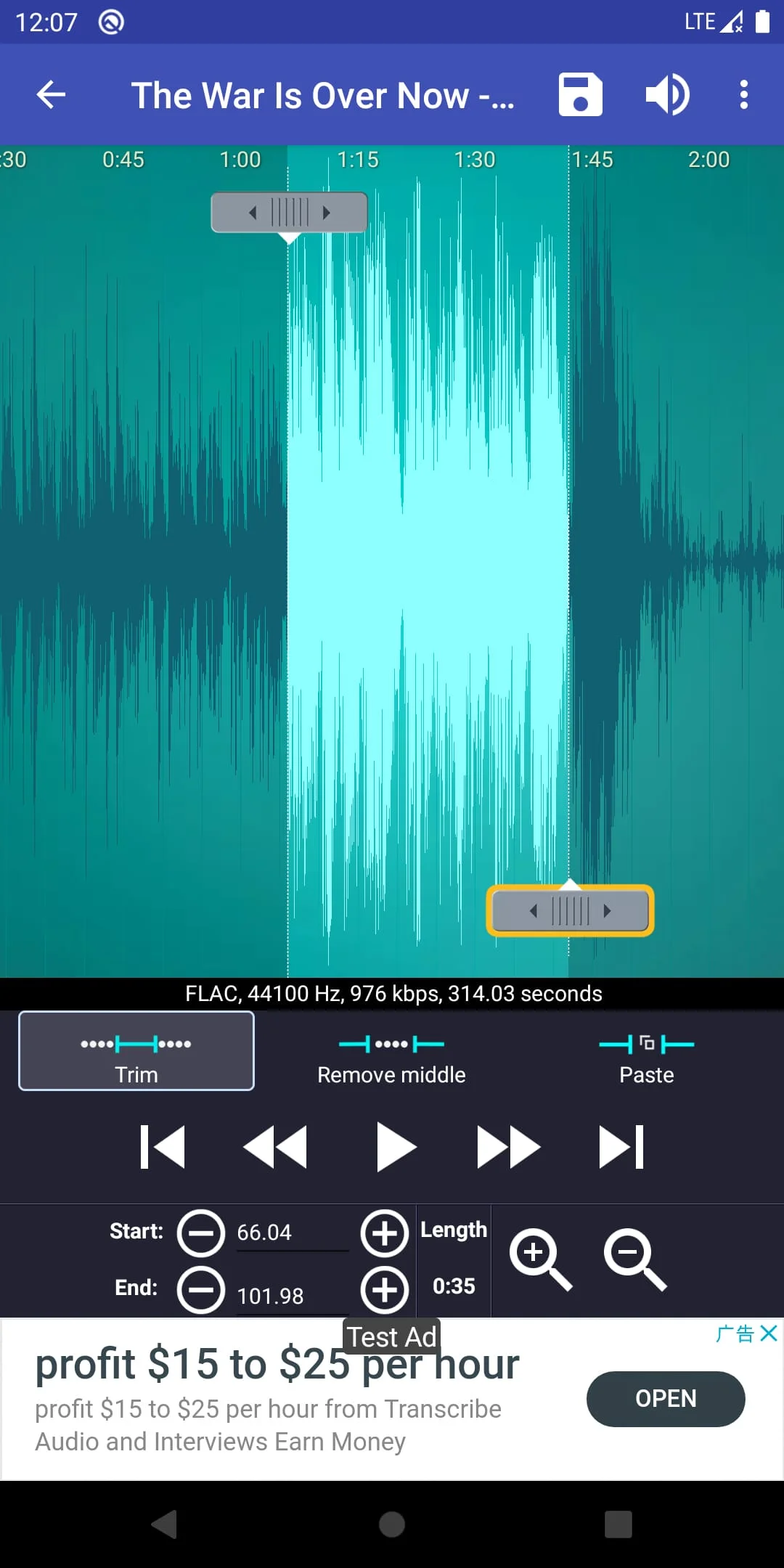 Ringtone Maker:create ringtone Screenshot 2