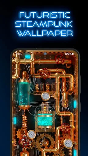 3D Wallpaper Steampunk Energy Screenshot 1