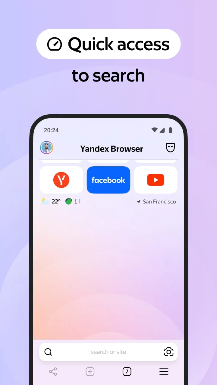 Yandex Browser with Protect Screenshot 1