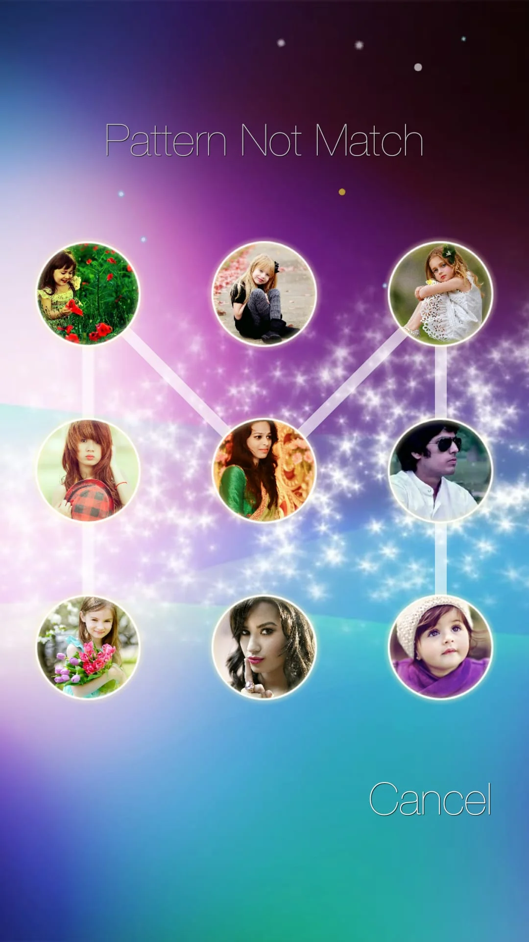 Photo Pattern Lock Screen Screenshot 3