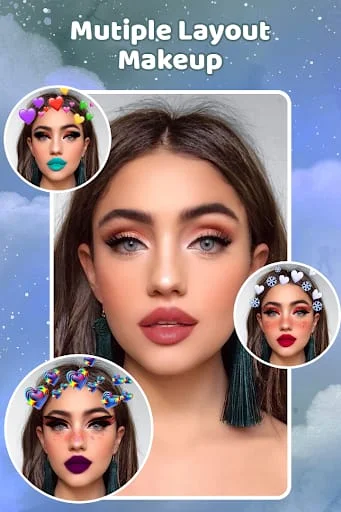 Holiday Sticker Filter Make Up Screenshot 2