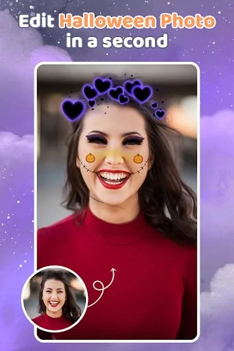 Holiday Sticker Filter Make Up Screenshot 3
