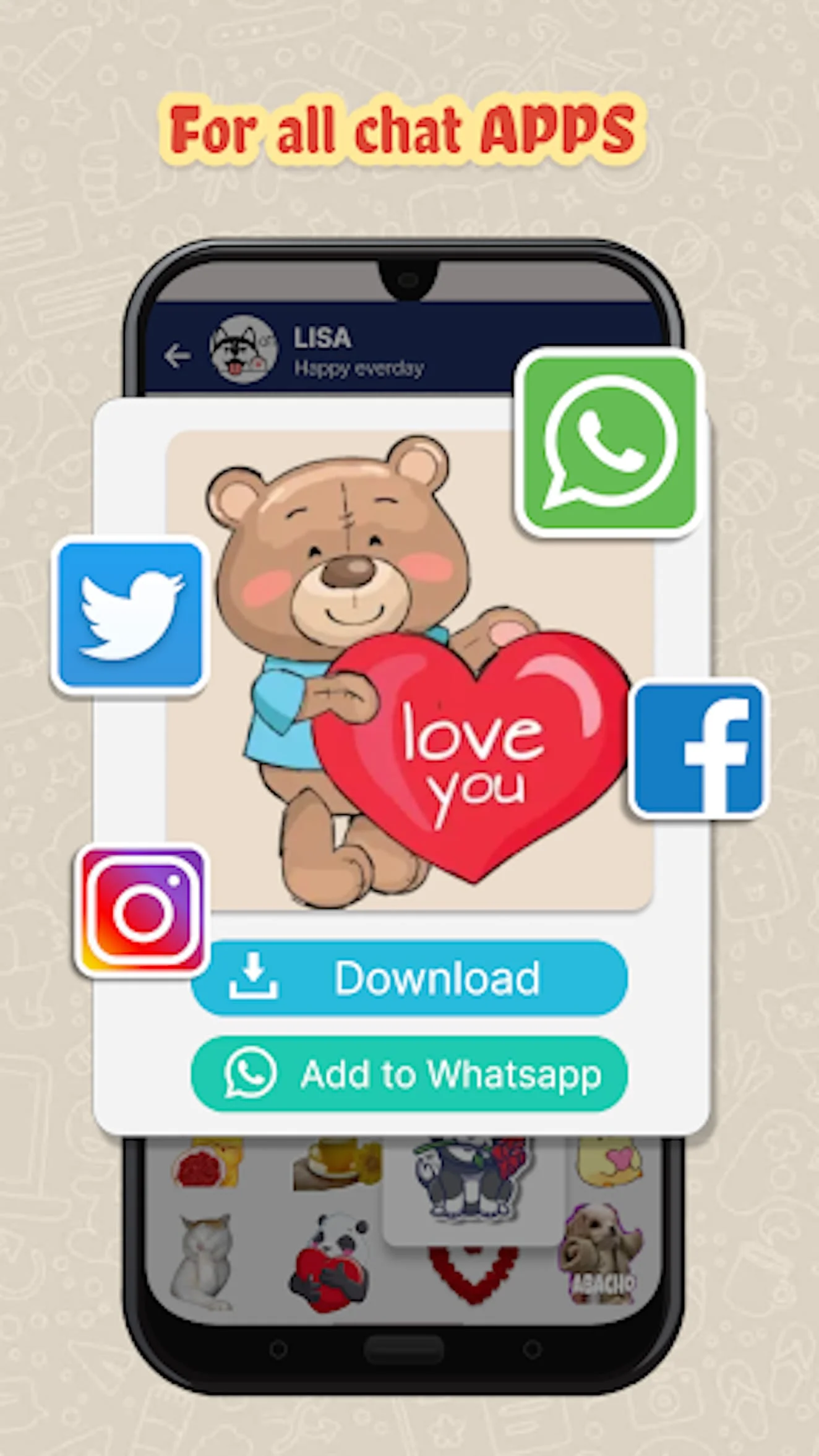 2025 HD sticker WAStickerApps Screenshot 4