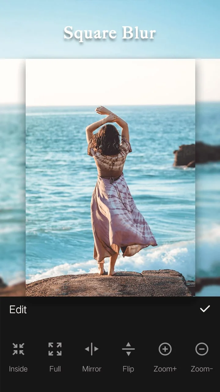 Square Fit-Blur Photo Editor Screenshot 1