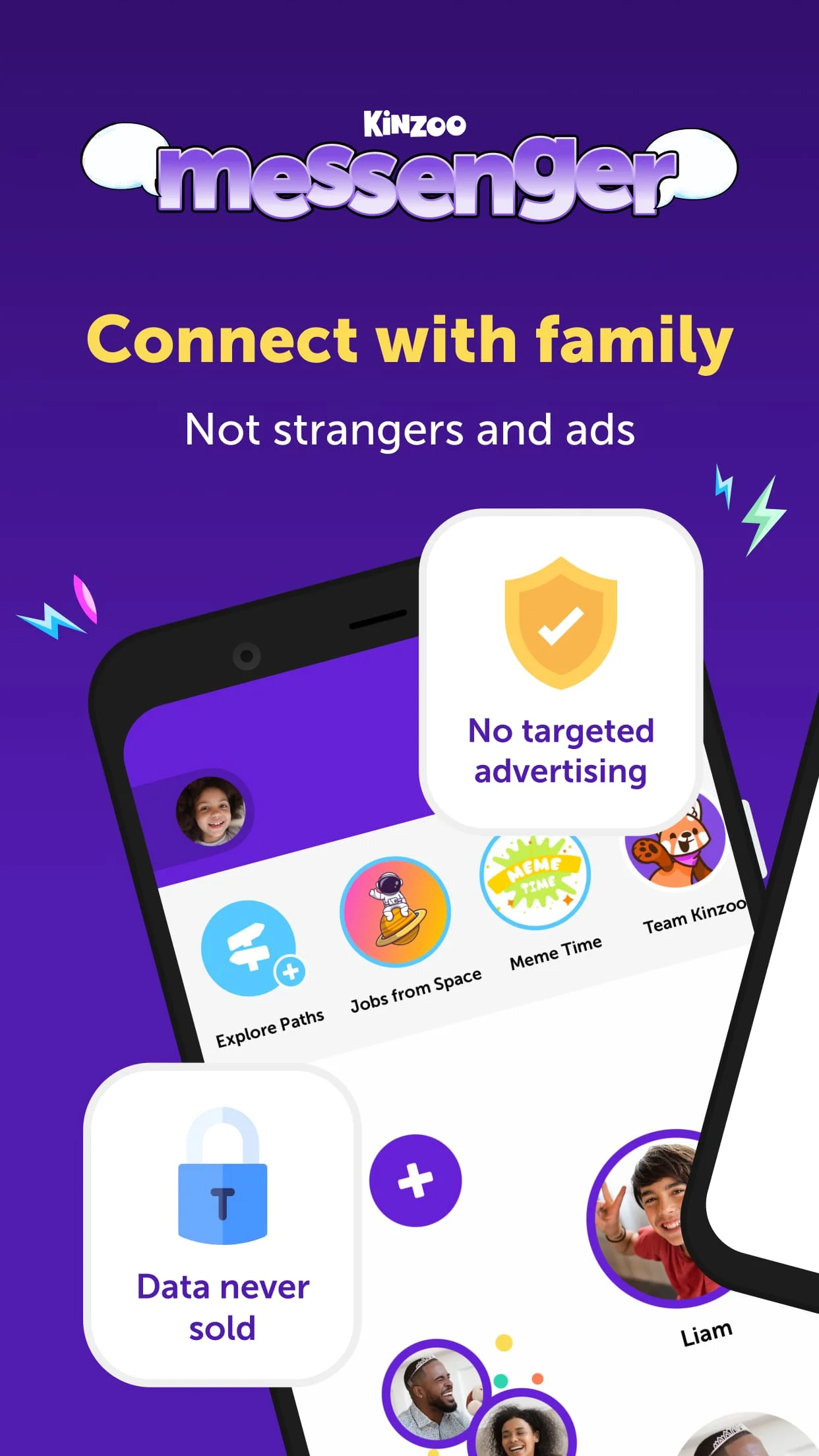 Kinzoo: Fun All-Ages Messenger Screenshot 1