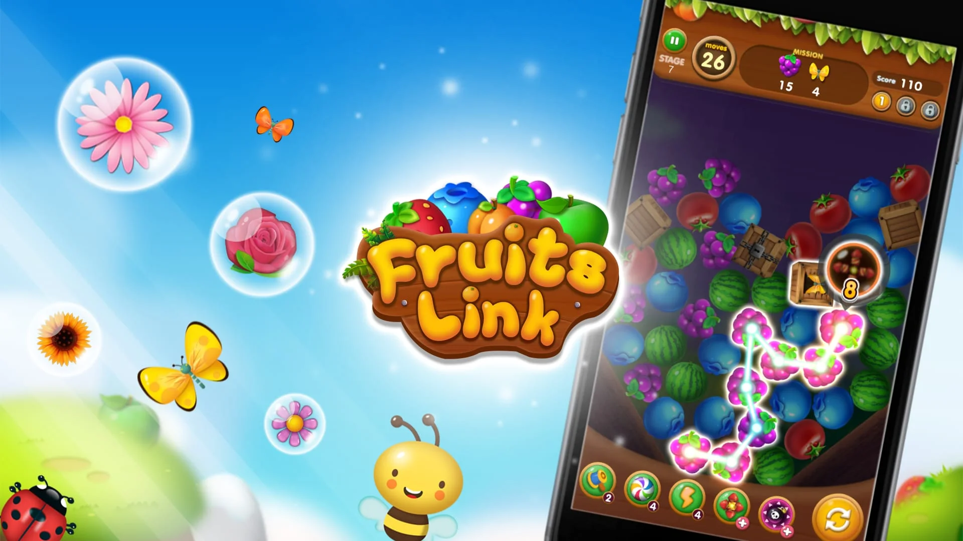 Fruits Crush: Link Puzzle Game Screenshot 3