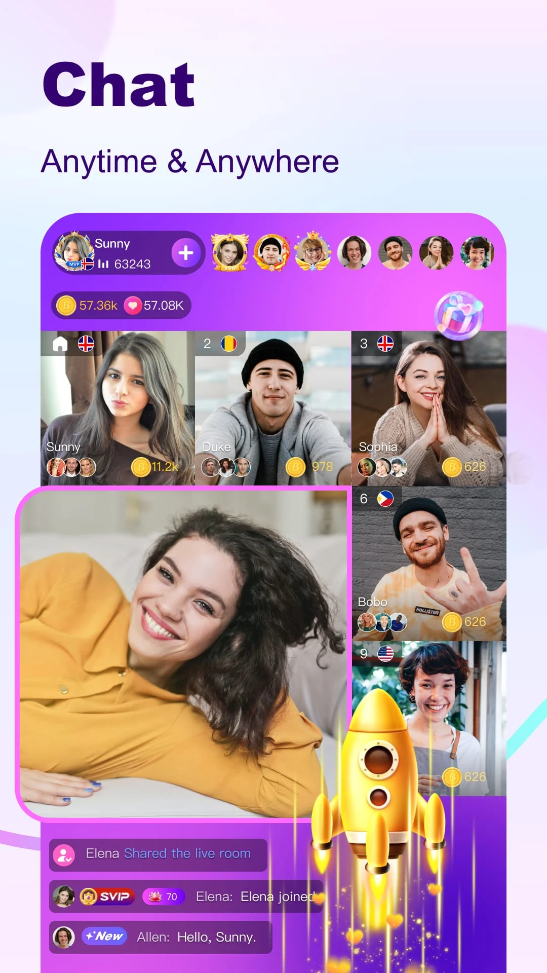 BuzzCast - Live Video Chat App Screenshot 2