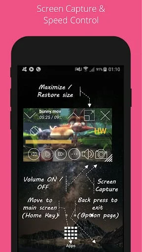 Lua Player-Popup Media Player Screenshot 4