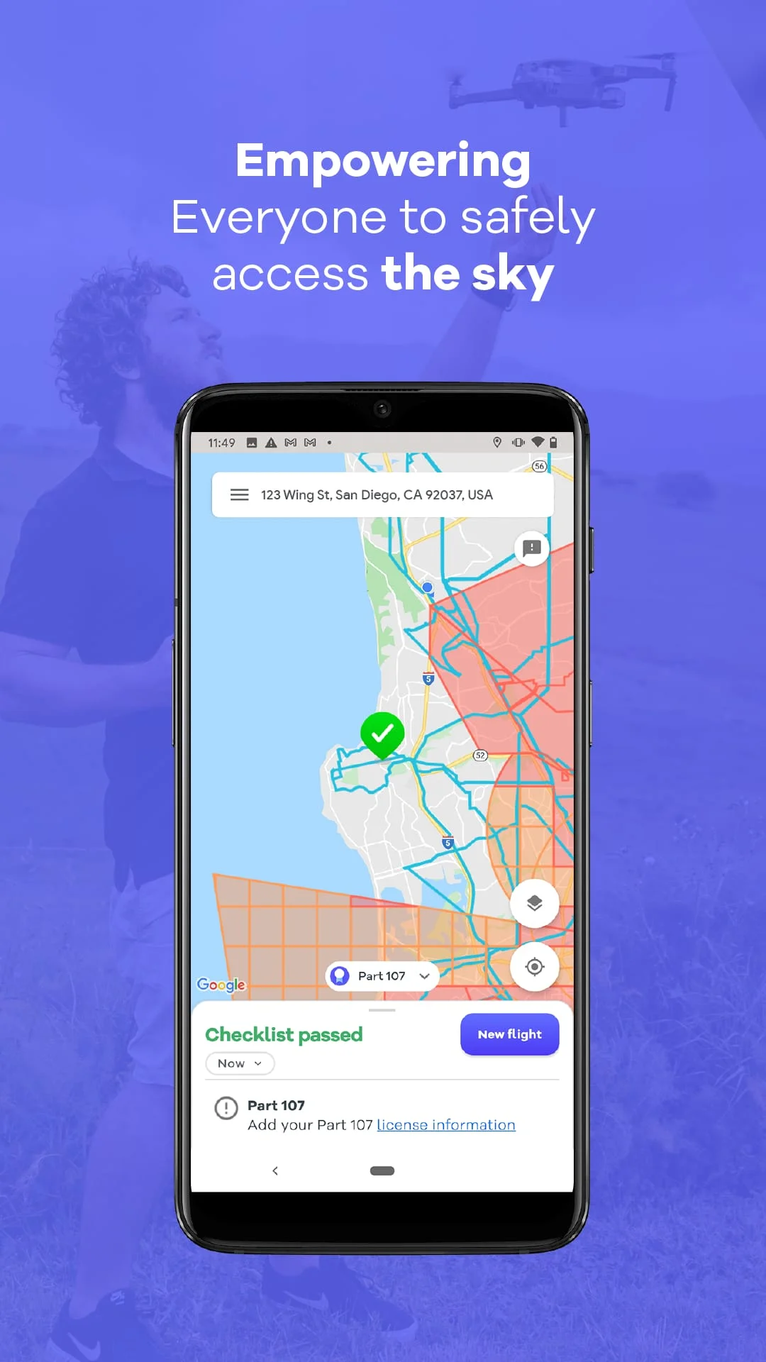 OpenSky - App for Drone Flyers Screenshot 1
