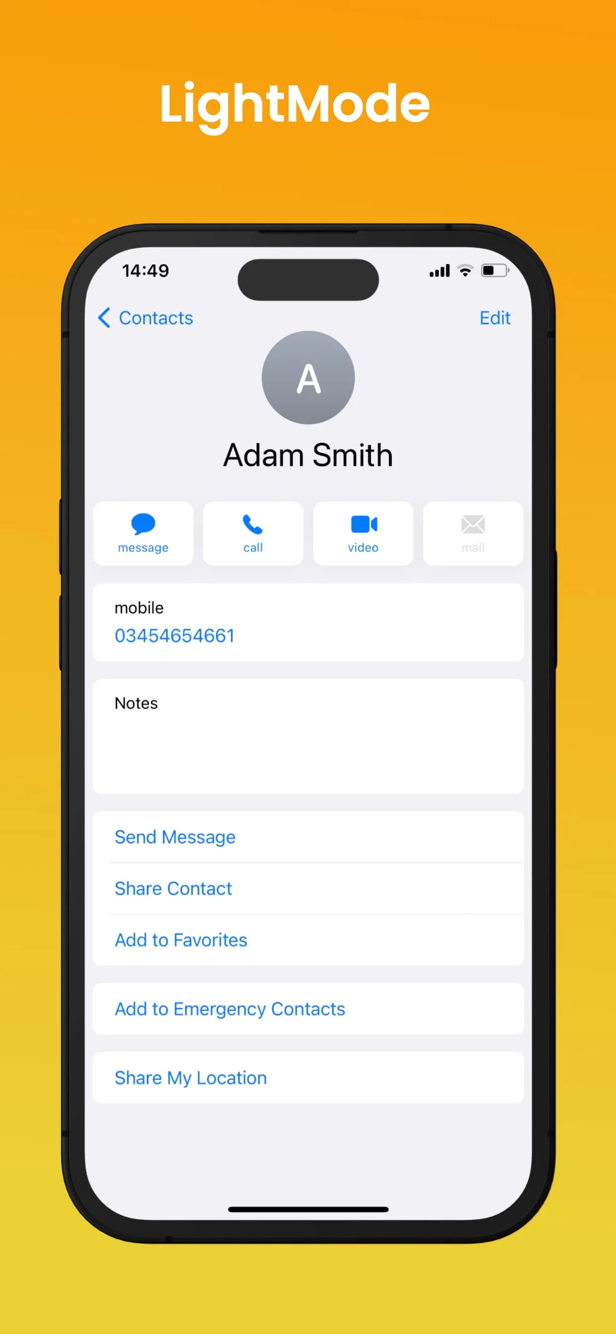 iContacts – OS 17 Contacts Screenshot 3