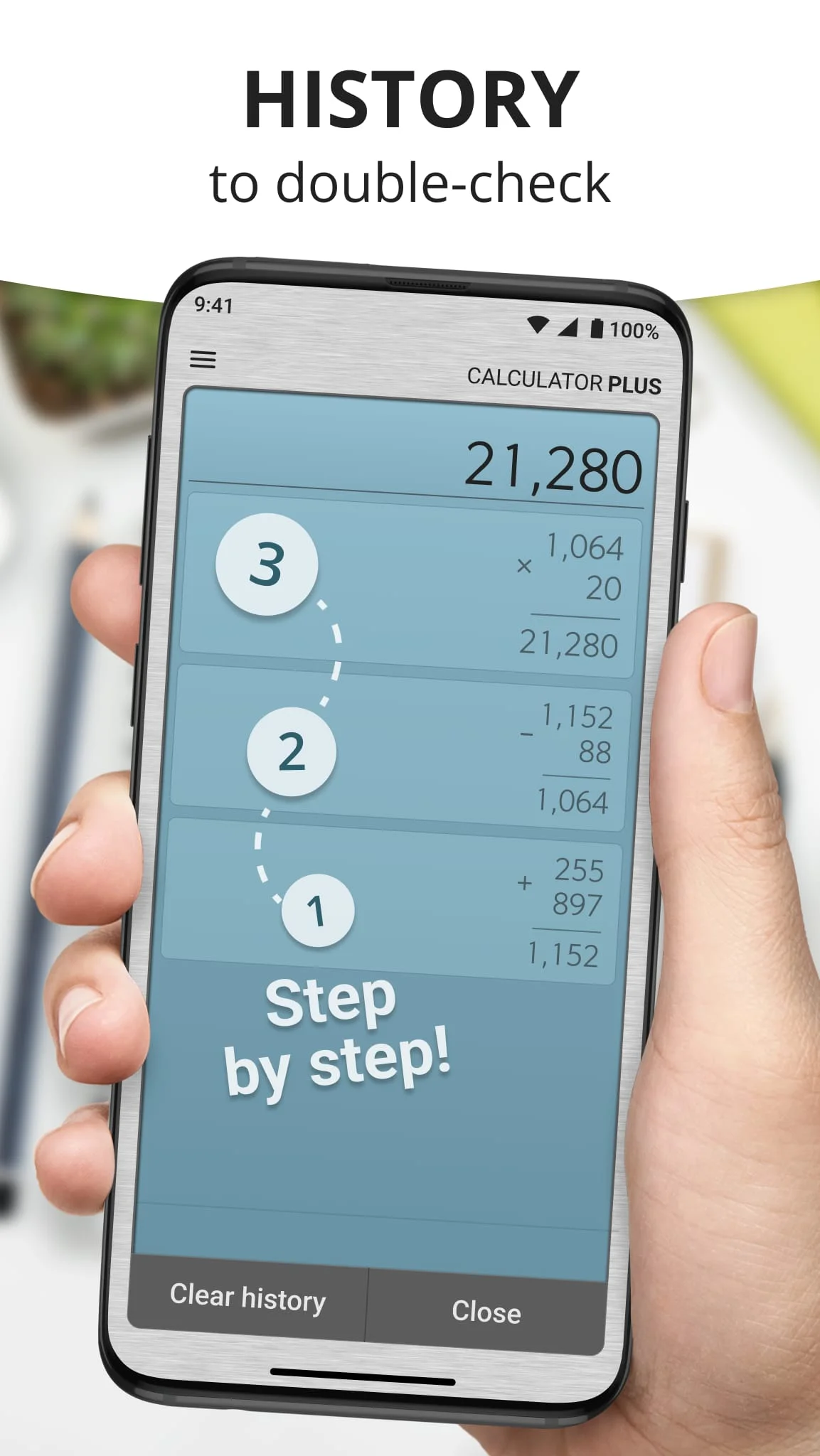 Calculator Plus with History Screenshot 3