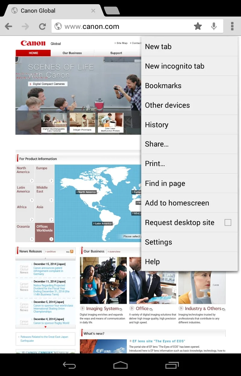 Canon Print Service Screenshot 1