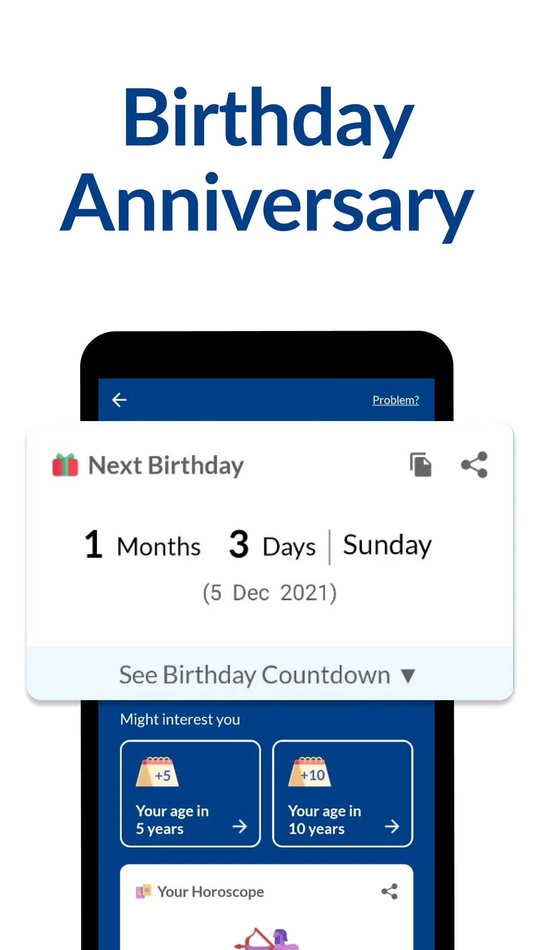 Age Calculator: Date of Birth Screenshot 2