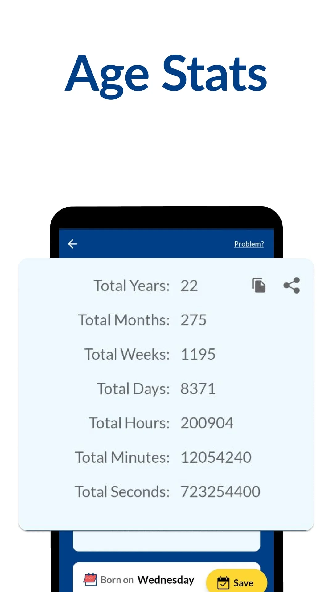 Age Calculator: Date of Birth Screenshot 3