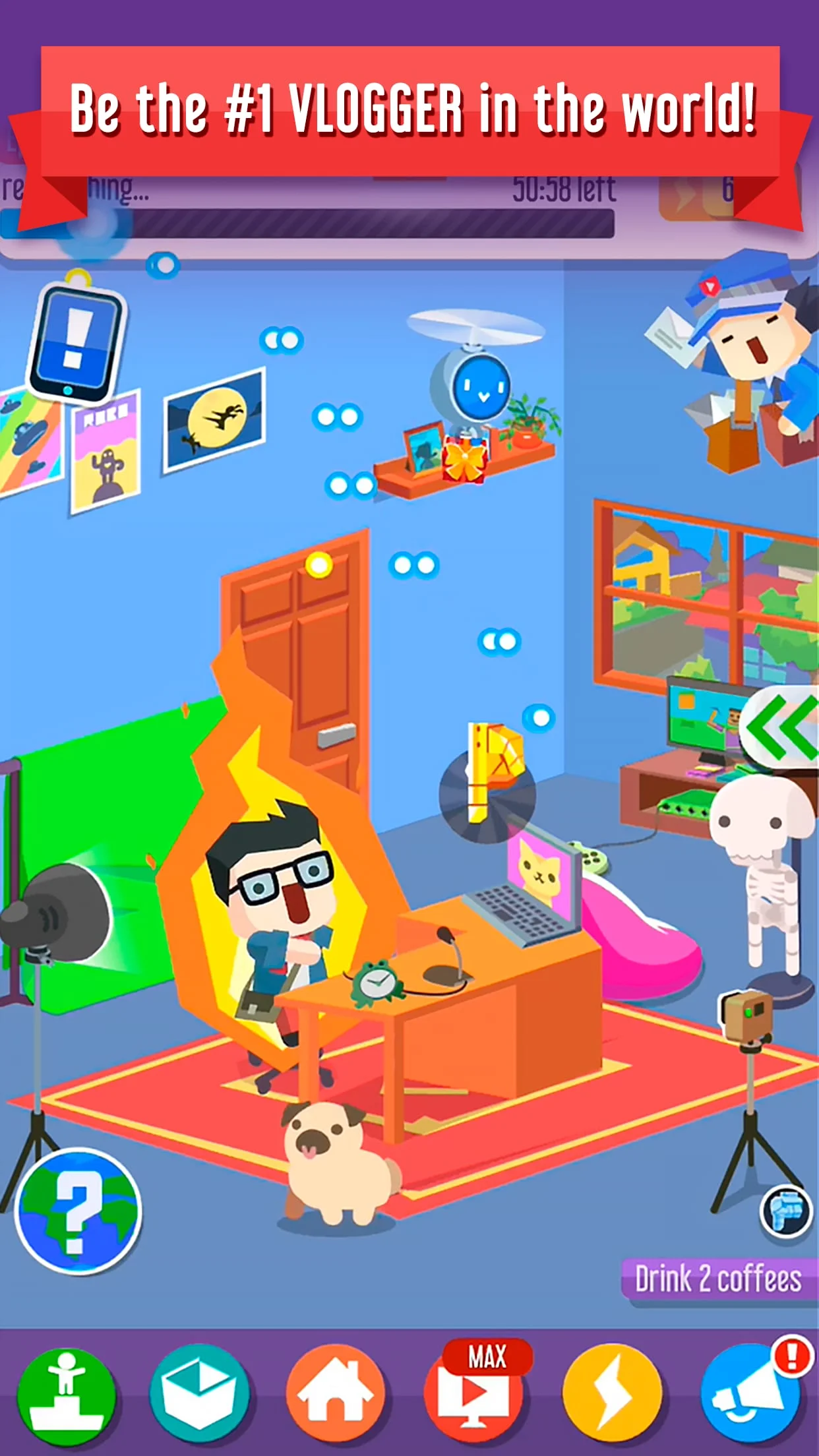 Vlogger Go Viral: Tuber Life Screenshot 4