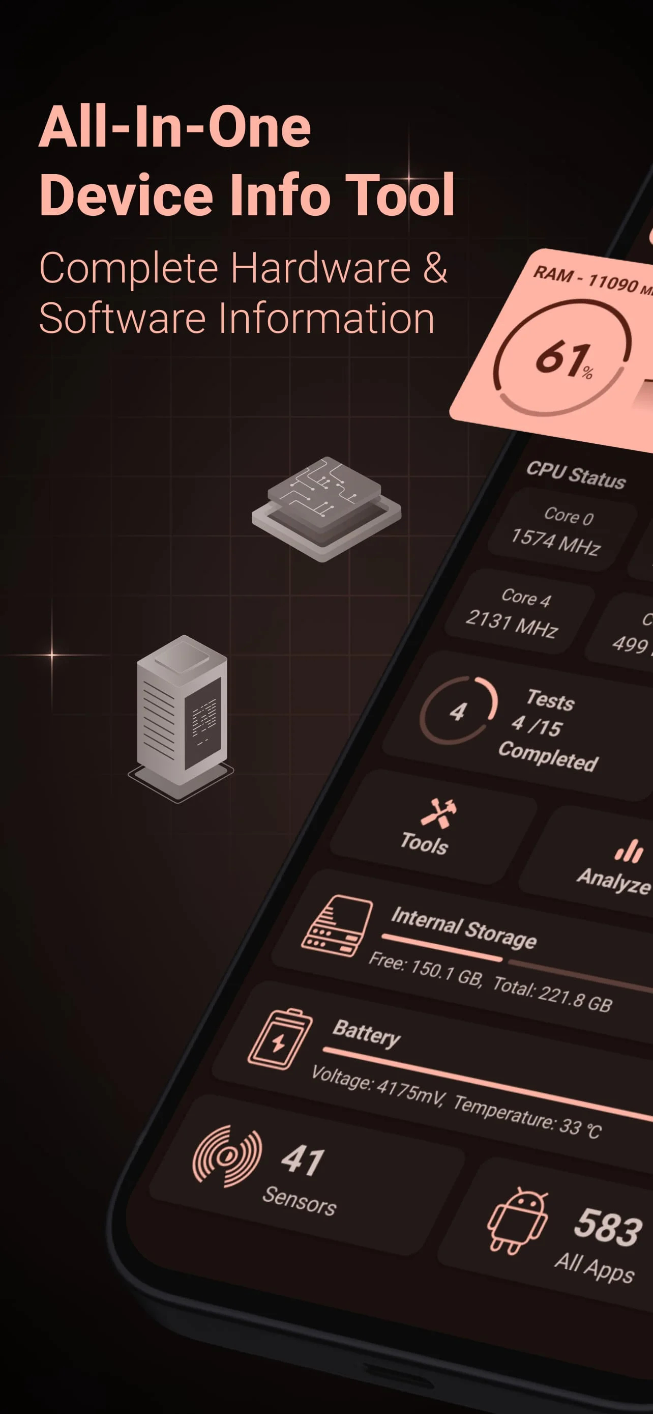 Device Info: System & CPU Info Screenshot 1